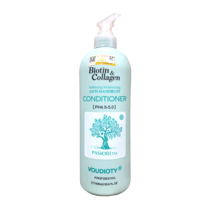 Dầu Gội và Xả Biotin Collagen Voudioty Phục Hồi Tóc 1000ml