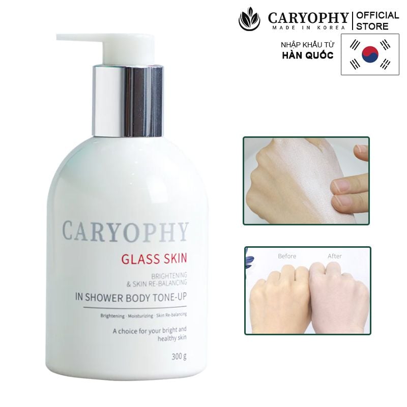 e786 - Caryophy - Kem dưỡng thể Caryophy Glass Skin In Shower Body Tone-Up Cream 300g