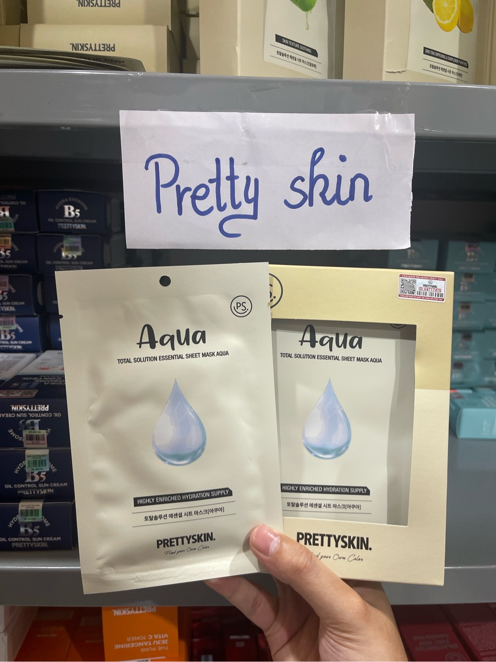 f247 - Prettyskin - Combo 3 miếng mặt nạ giấy Prettyskin - Aqua