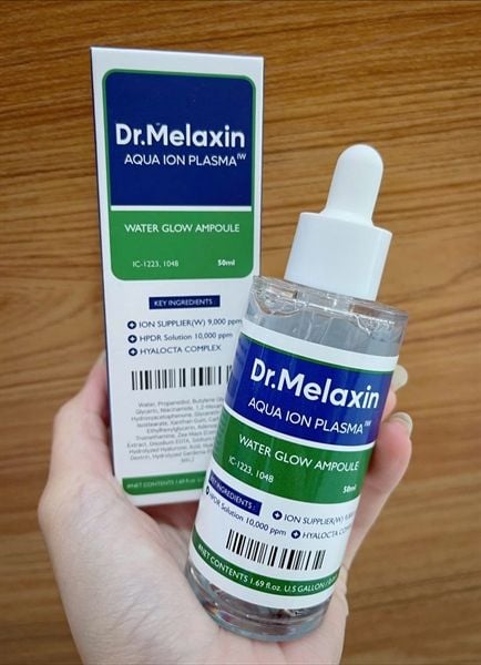 Serum Dưỡng Ẩm DR MELAXIN Aqua Ion Plasma Water Glow 50ml Giúp Phục Hồi, Cấp Ẩm Và Làm Căng Bóng Da