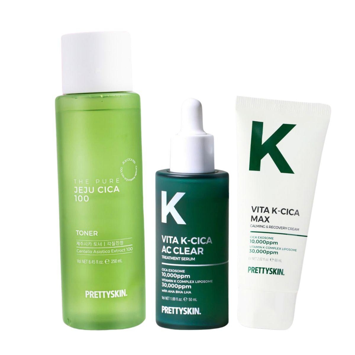 e162  - Prettyskin - Combo NHH Rau Má + Serum Vita K + Kem Dưỡng Vita K