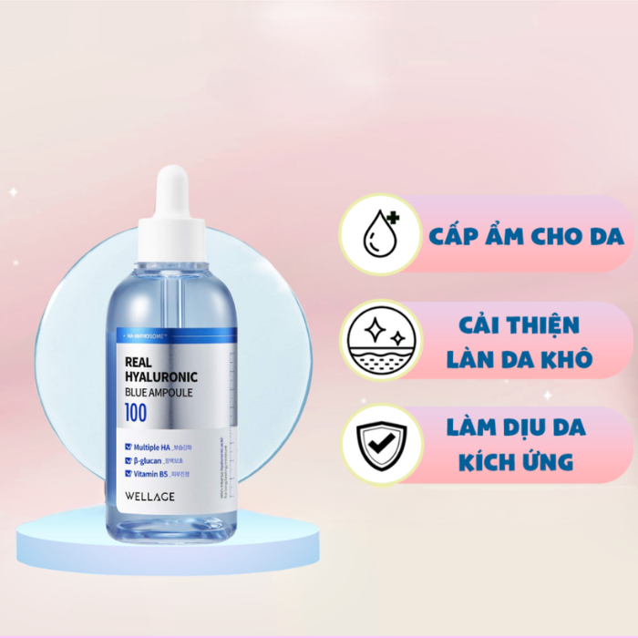 Serum Cấp Nước Wellage Real Hyaluronic Blue Ampoule 75ml