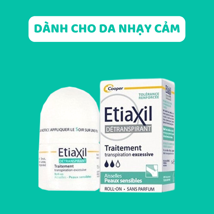 Lăn Nách Khử Mùi EtiaXil Detranspirant Traitement Roll-On Peaux Normales 15ml (Màu Đỏ, Màu Xanh, Màu Nâu))