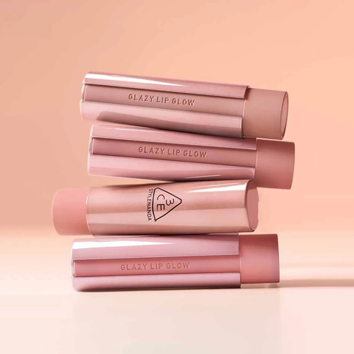 Son Bóng Dưỡng Môi 3CE Glazy Lip Glow Dạng Thỏi Có Màu, Hàn Quốc