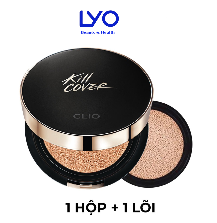 Phấn Nước Clio Kill Cover Fixer Cushion SPF 50+, PA+++ 15g ( 1 hộp kèm 1 lõi)