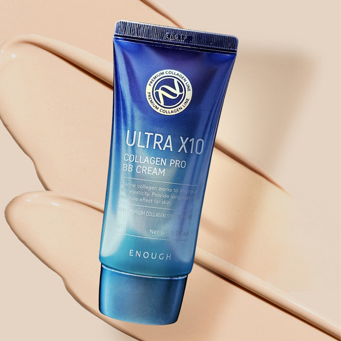 Kem Nền BB Che Khuyết Điểm Collagen Enough Premium Ultra X10 Collagen BB Cream Hàn Quốc 50g