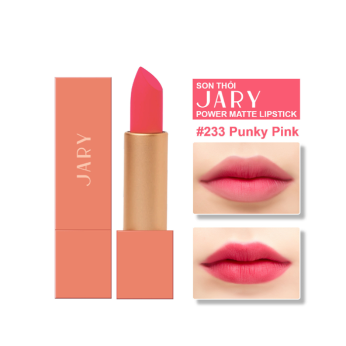 SON THỎI LÌ CAO CẤP - JARY - POWER MATTE LIPSTICK.