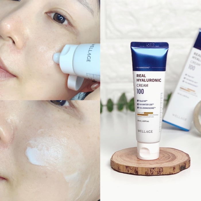 Kem dưỡng Wellage Real Hyaluronic - Dưỡng ẩm tức thì trên da giúp làn da căng mọng 50ml