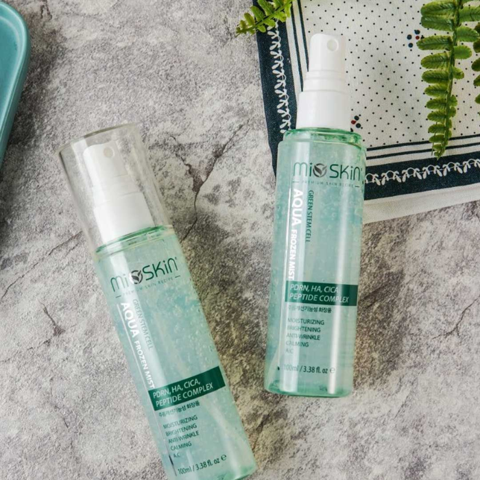 Xịt dưỡng tế bào gốc Mioskin  5 in 1 Green Stem Cell dưỡng da ẩm mượt 100ml