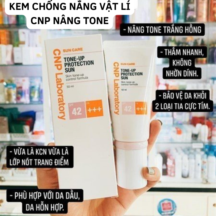 Kem chống nắng nâng tone CNP Laboratory Tone-Up Protection Sun SPF 42+/PA +++ 50ml