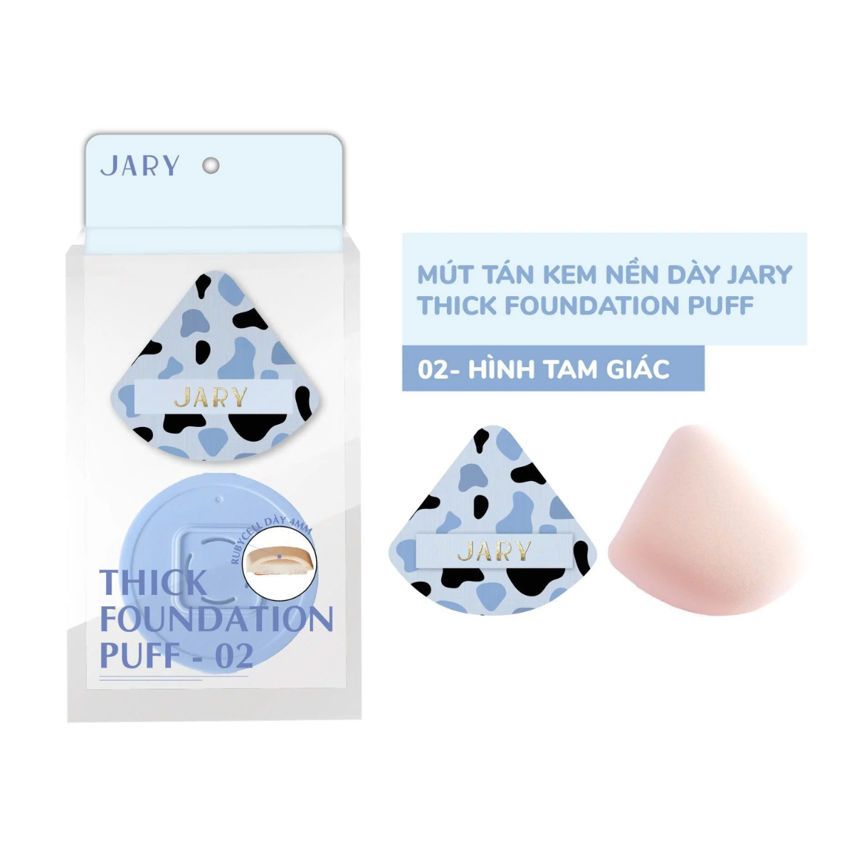 Mút Tán Kem Nền Dày Jary Thick Foundation Puff