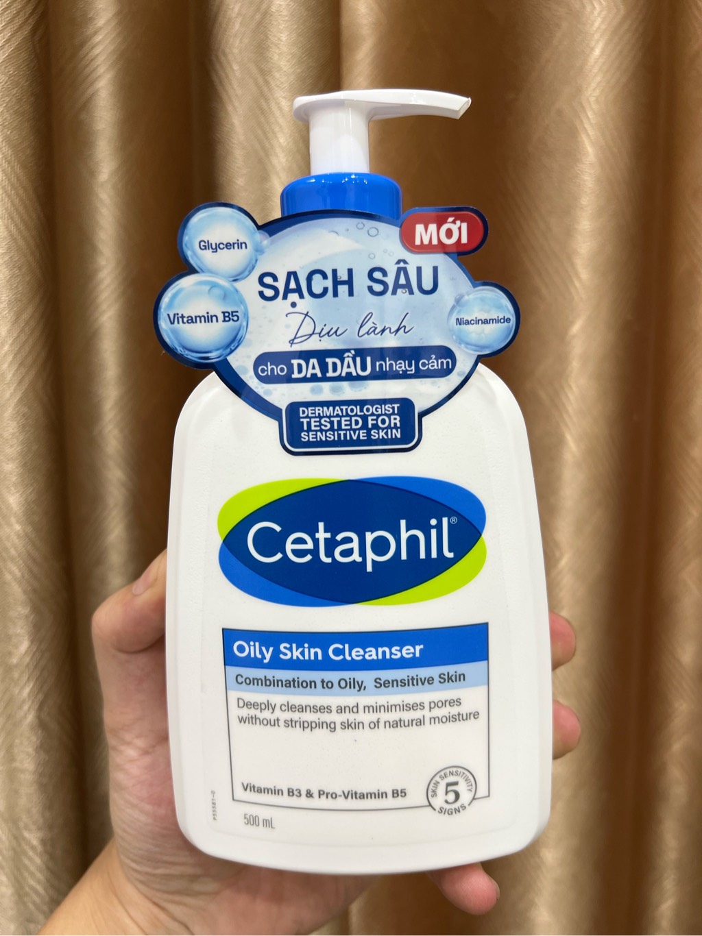 Sữa rửa mặt dịu lành cho da dầu nhạy cảm CETAPHIL OILY SKIN CLEANSER 125ml - 473ML - 500ml
