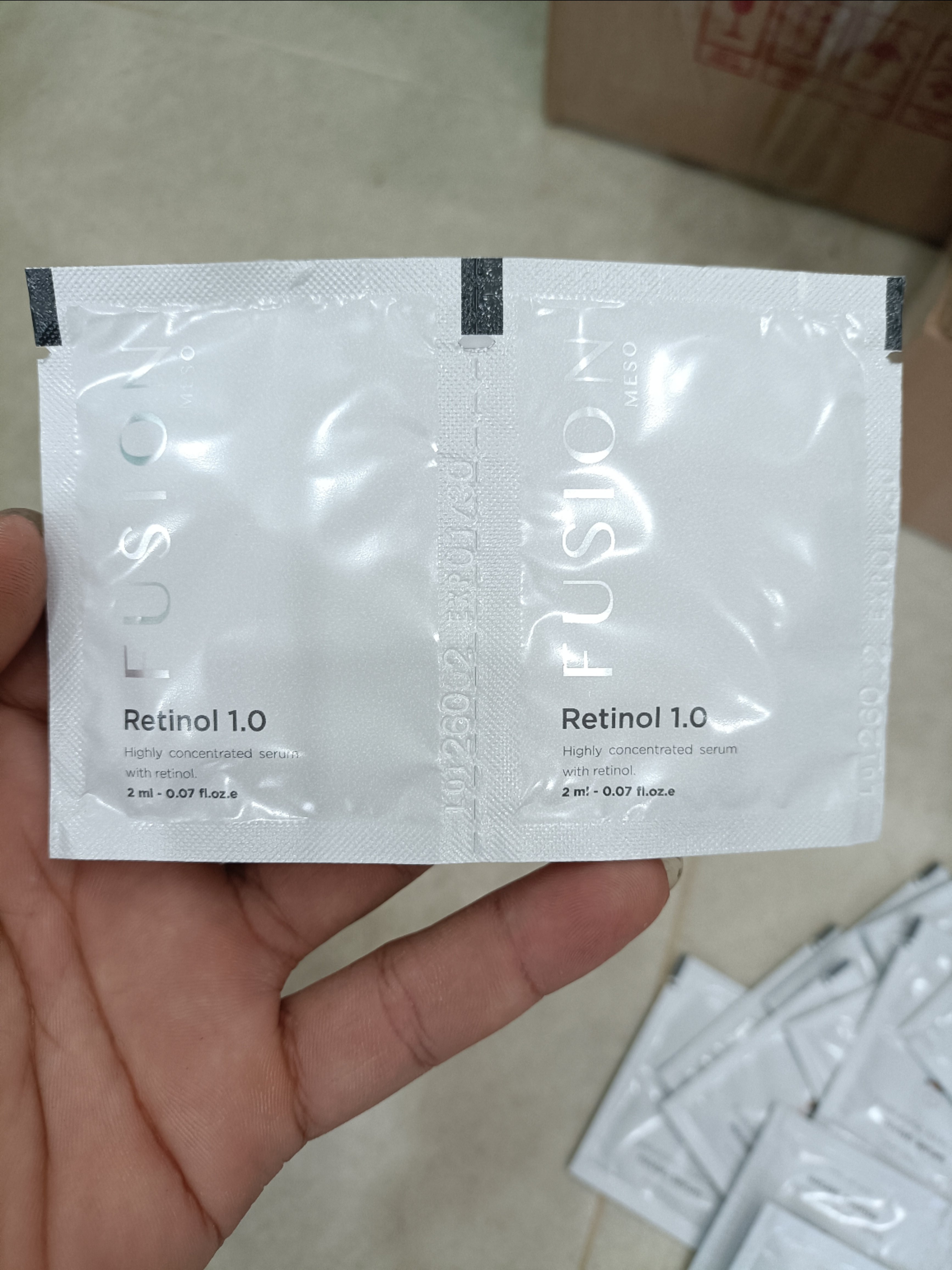 f344 - Fusion Meso - Sample Tinh Chất Chống Lão Hóa Mờ Nám Giảm Mụn Fusion Retinol 1.0 2ml