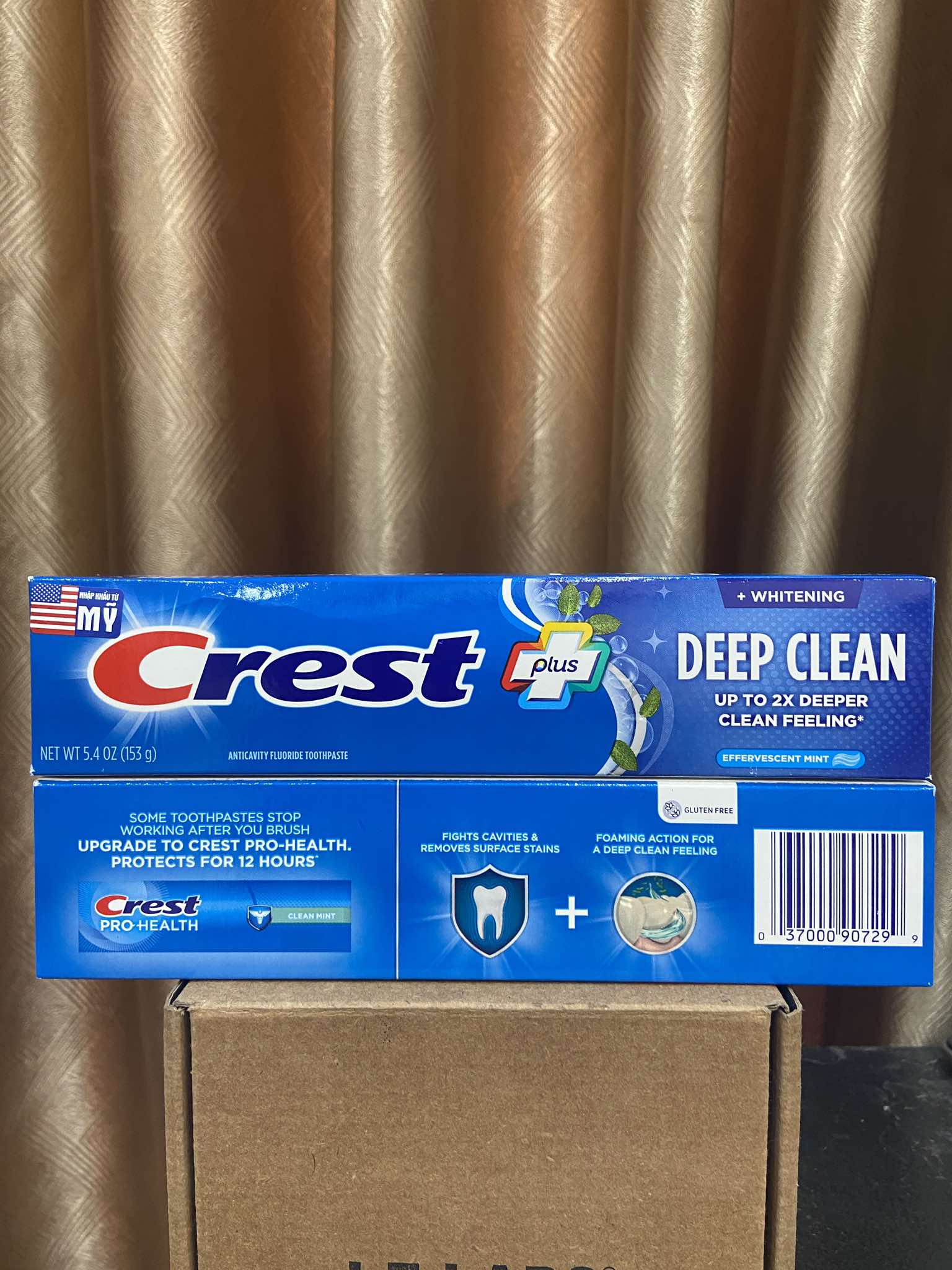 e516 - Kem Đánh Răng Crest Complete Deep Clean & Scope giúp trắng răng, loại sạch vi khuẩn 153g