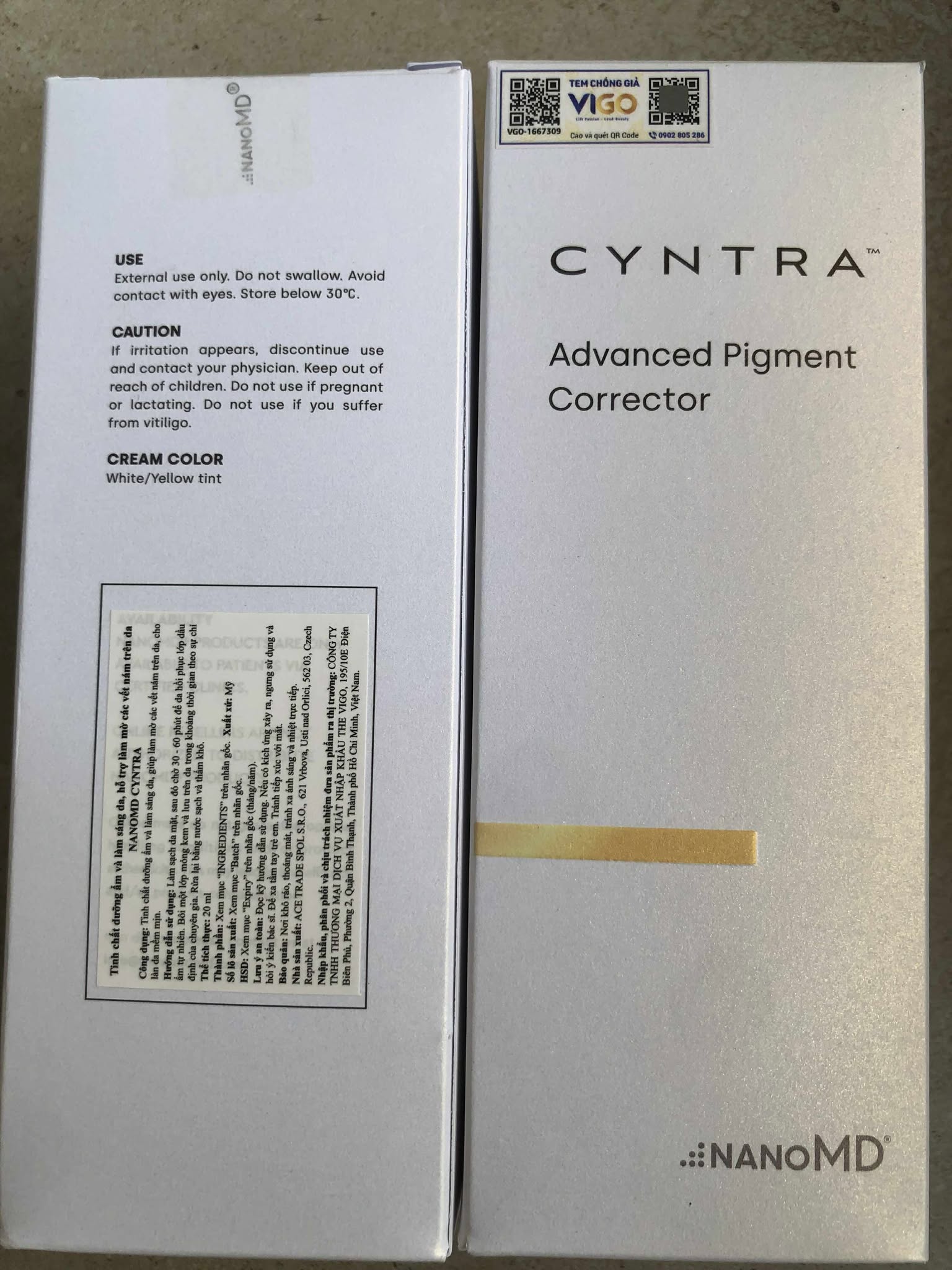 e532 - Tinh Chất Dưỡng Ẩm Và Làm Trắng Da NanoMD Cyntra Advanced Pigment Corrector 20ml