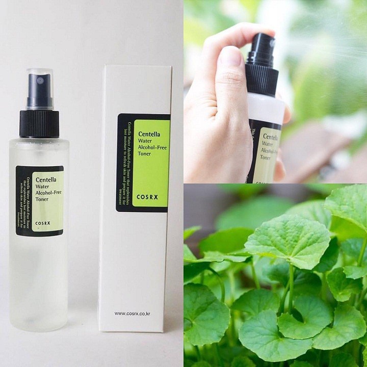 Nước Hoa Hồng Rau Má Không Cồn Cosrx Centella Water Alcohol-Free Toner Dạng Xịt 150ml
