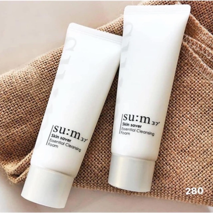 Sữa rửa mặt làm sạch sâu Su:m37 Sum 37 Skin Saver Essential Cleansing Foam 40ml