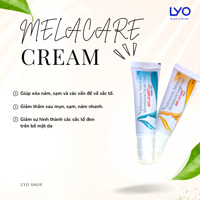Kem Dưỡng Melacare Ajanta Làm Mờ Thâm Nám, Xóa Tàn Nhang ( màu vàng ) 25g
