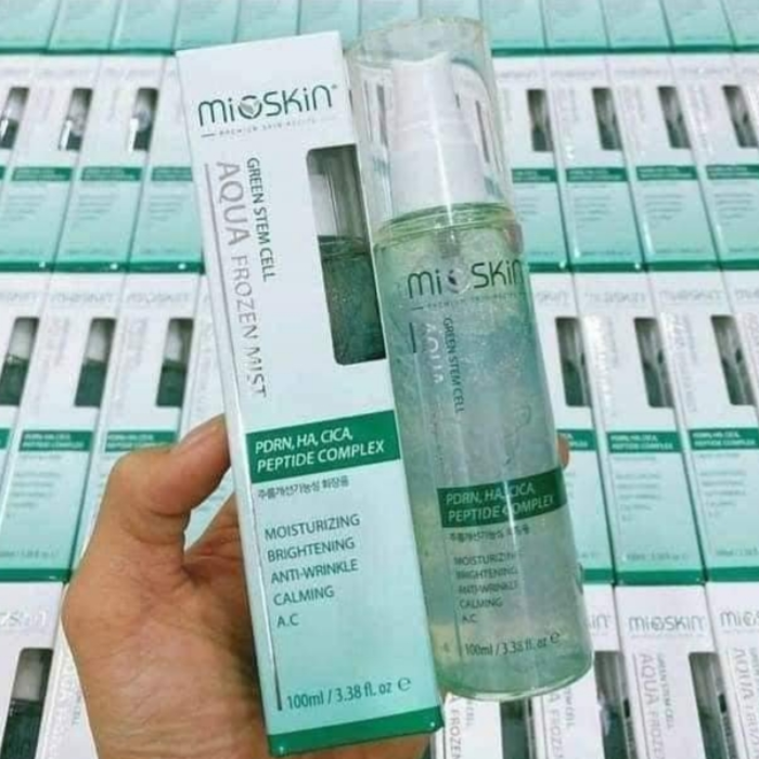 Xịt dưỡng tế bào gốc Mioskin  5 in 1 Green Stem Cell dưỡng da ẩm mượt 100ml