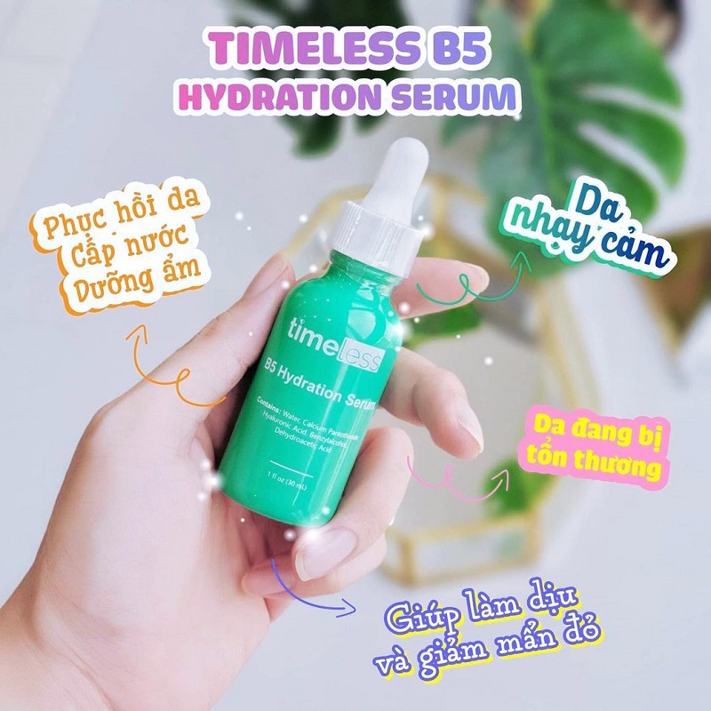 d406 - Tinh Chất Cấp Nước, Phục Hồi Da TimeLess Vitamin B5 + Hyaluronic Acid Serum 30ml