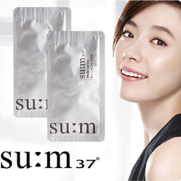 Combo 10 Mặt nạ sủi bọt thải độc Su:m37 Bright Award Bubble-De Mask