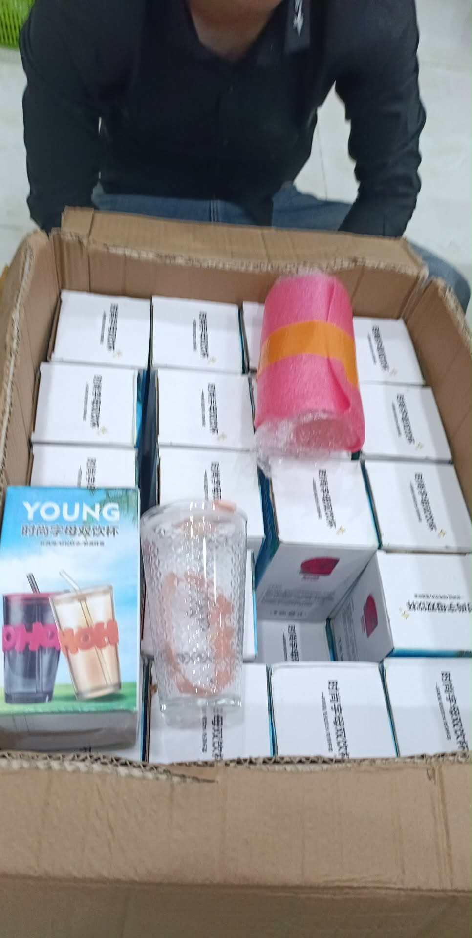 f103 - Today Turmeric 365 - Ly thủy tinh YOUNG kèm ống hút