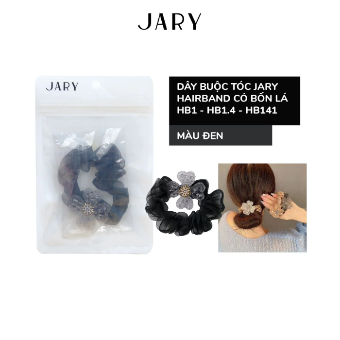 b121 - Jary - Dây Buộc Tóc Jary Hairband Cỏ Bốn Lá - HB1- HB1.4