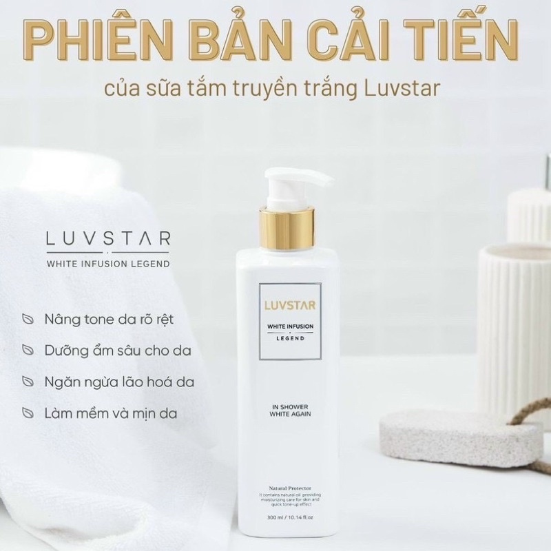 Sữa Tắm truyền trắng Luvstar White Infusion Legend In Shower White