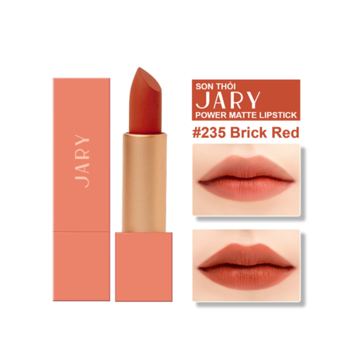 SON THỎI LÌ CAO CẤP - JARY - POWER MATTE LIPSTICK.