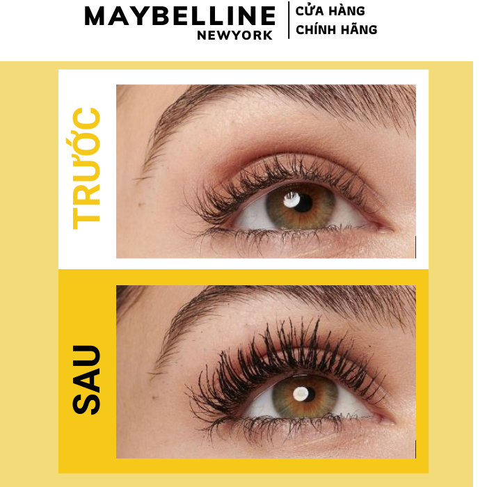 Mascara Maybelline New York The Colossal Black ( Màu Vàng )