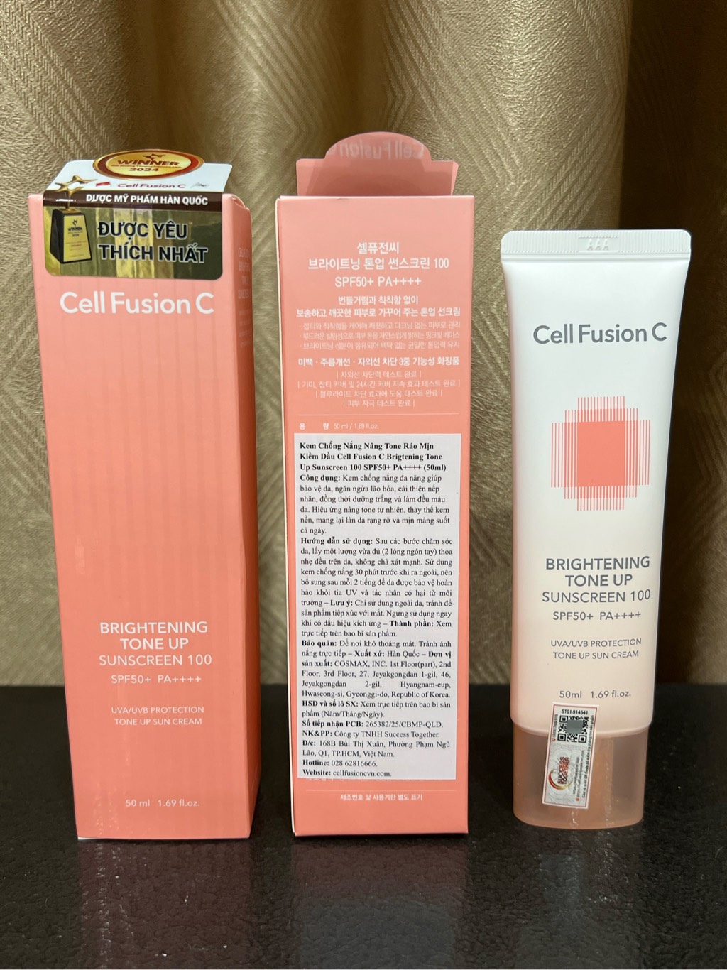 Kem Chống Nắng Cell Fusion C Suncream 100 SPF 50+ đủ màu 50ml