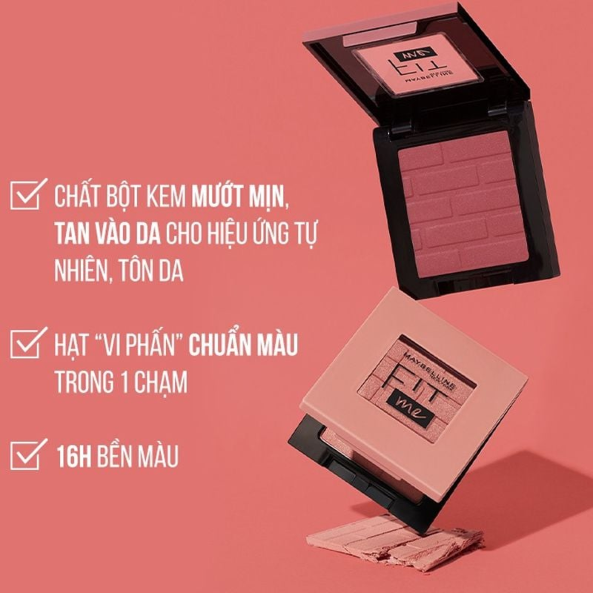 Phấn Má Hồng Mịn Lì Maybelline New York Fit Me 4.5g