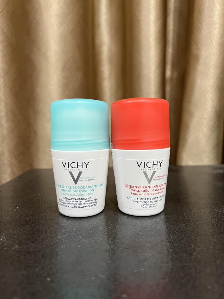 Lăn Khử Mùi Giúp Khô Thoáng Vùng Da Dưới Cánh Tay Suốt 48H - 72H Detransprirant Intensif Vichy Pháp 50ml