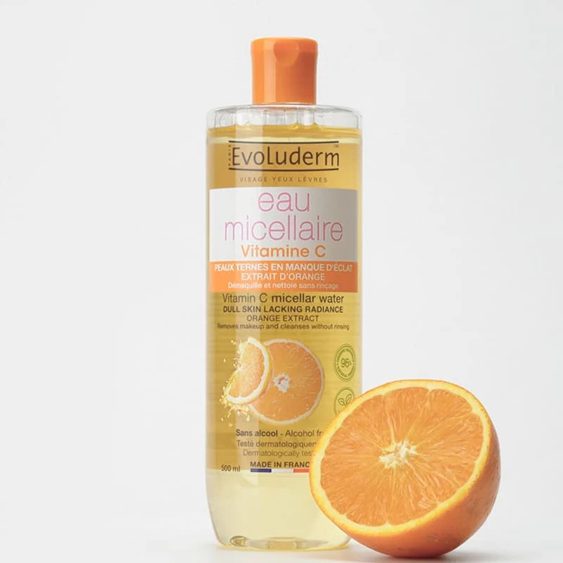 Nước tẩy trang Evoluderm MÀU VÀNG Vitamin C 250ml