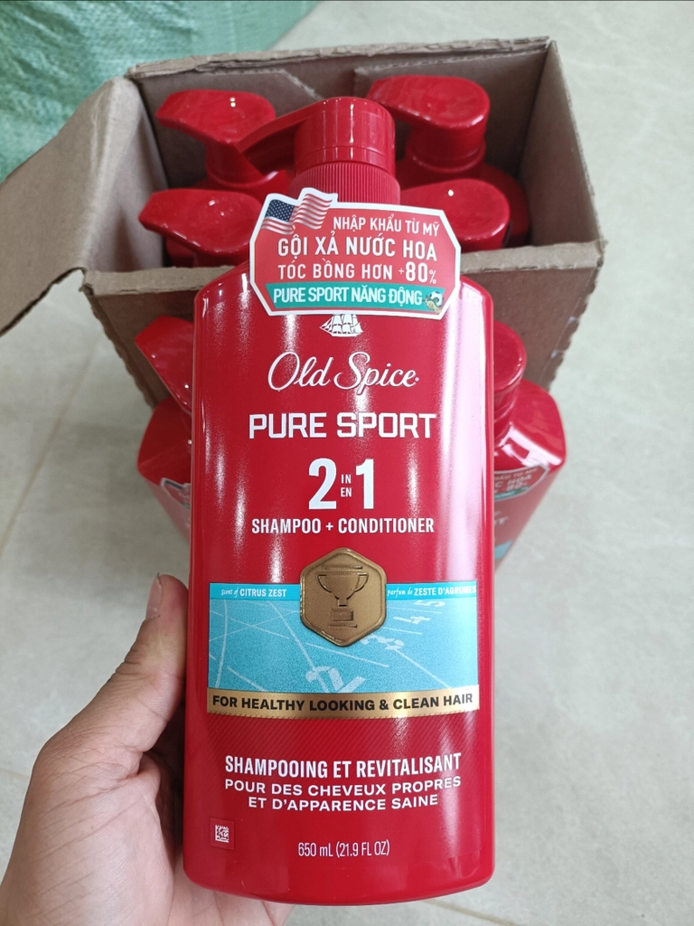 e543 - Dầu Gội Xả 2in1 Old Spice 650ml Chính Hãng Mỹ nhiều mùi hương cho nam giới