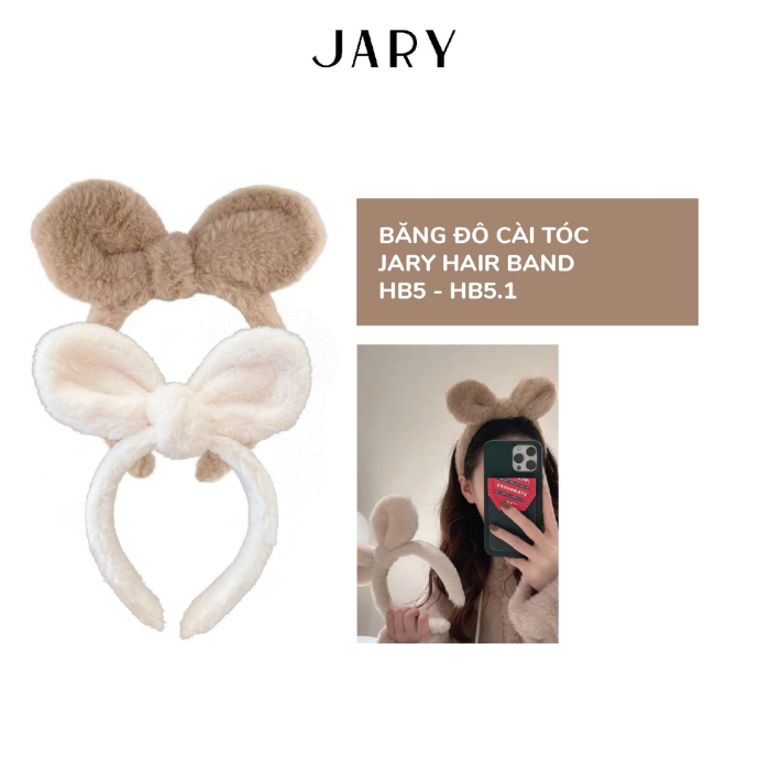 b102 - Jary - Băng Đô Cài Tóc, Hair Band - HB5 - HB5.1 (Thắt Nơ)