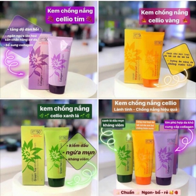 Kem chống nắng Cellio Sun Cream SPF50+ PA+++