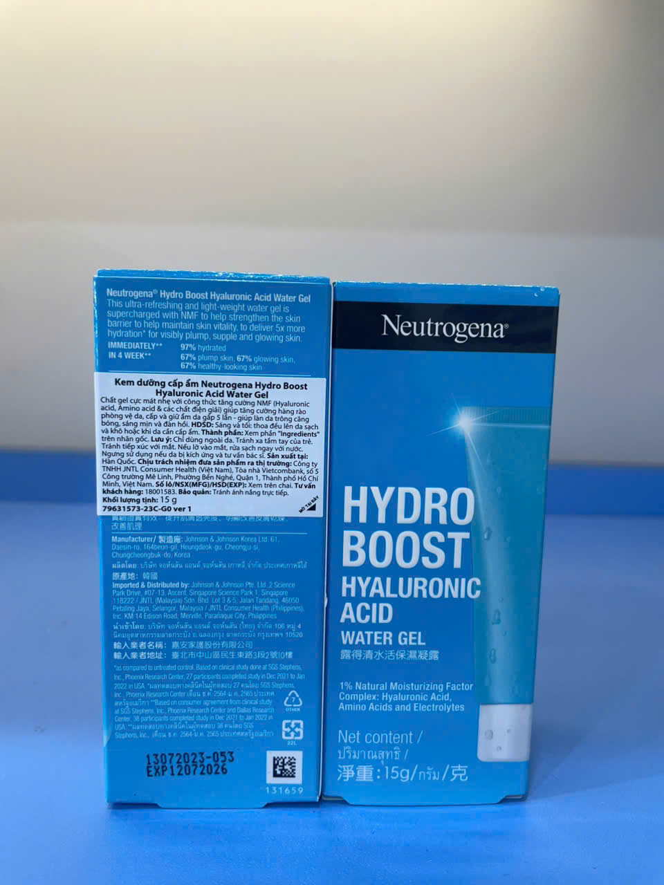 e818 - Neutrogena - Combo 2 Kem Dưỡng Hydro Boost Hyaluronic Acid Water Gel (15g x 2)