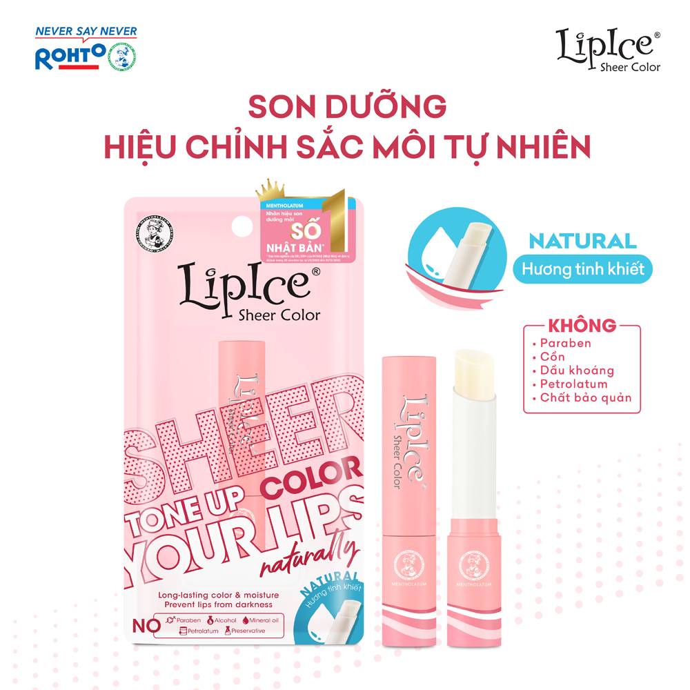 d909 - Son dưỡng môi hiệu chỉnh ửng hồng tự nhiên Lipice Sheer Color 2.4g