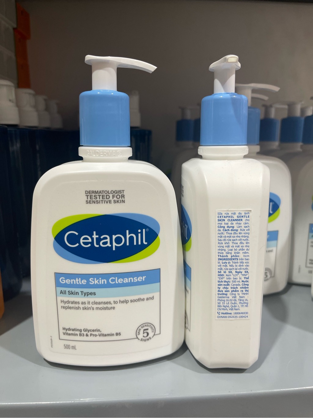 Sữa Rửa Mặt Cetaphil Gentle Skin Cleanser (Dành cho da thường) 500ML, 250ML, 125ML