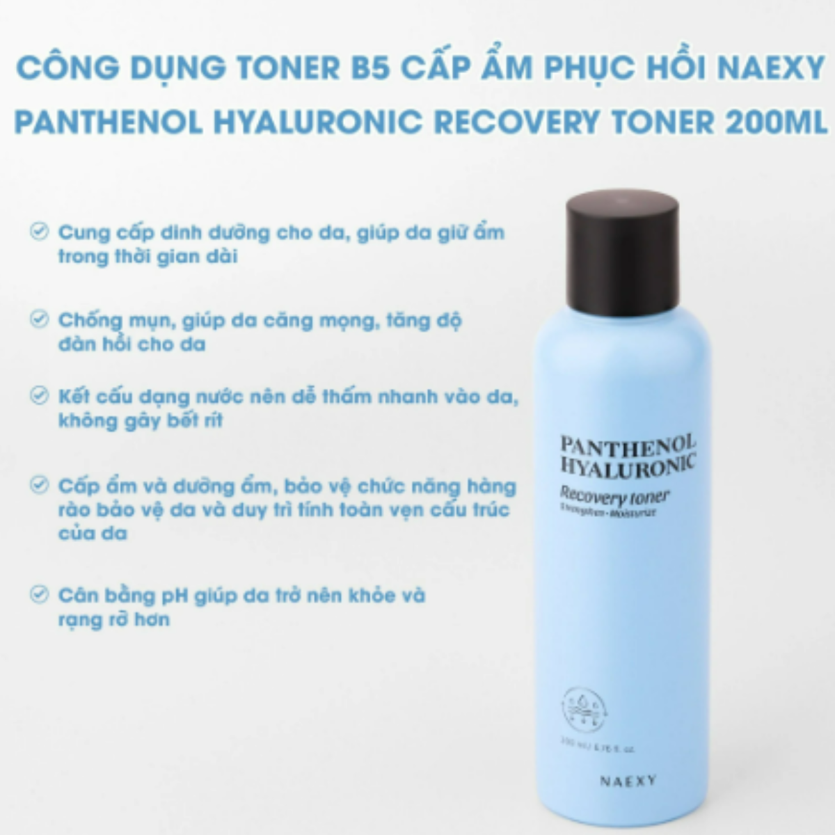 b595 - Nước Hoa Hồng Naexy Recovery Toner Làm Dịu, Phục Hồi Da Hàn Quốc 200ml