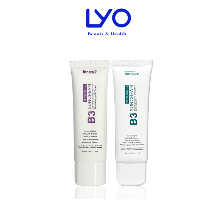 Kem Chống Nắng B3 Innoskin - Nâng Tone - Kiềm Dầu 50g.