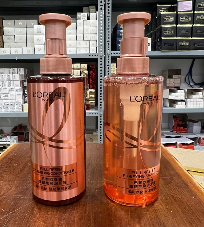 Bộ Đôi Dầu Gội - Xả Giảm Gãy Rụng Tóc, Giúp Tóc Chắc Khoẻ L'Oréal Paris Full Resist Pháp 440ml