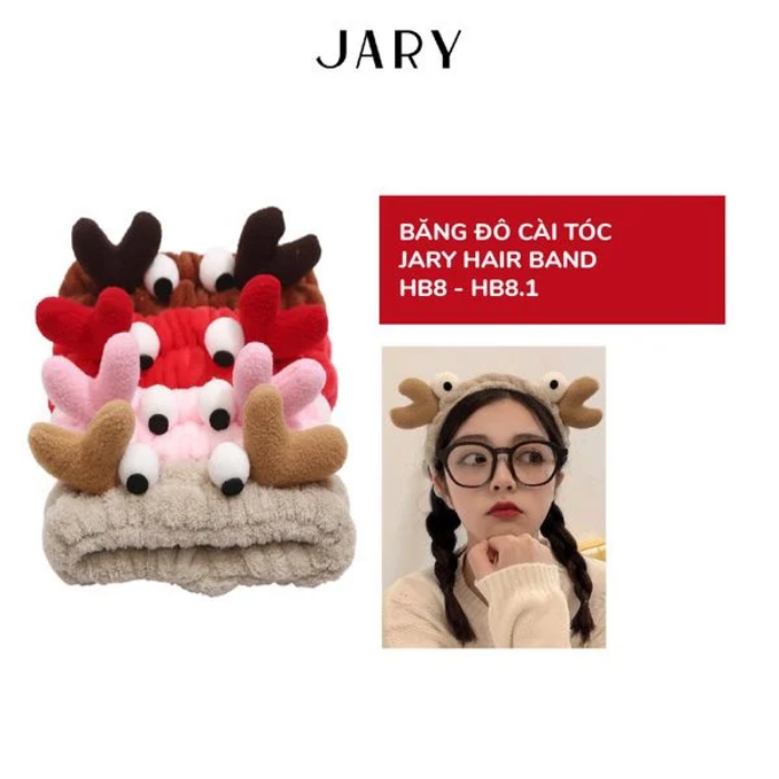 b93 - Jary - Băng Đô Cài Tóc, Hair Band - HB8 - HB8.1 (Vải, Càng Cua)