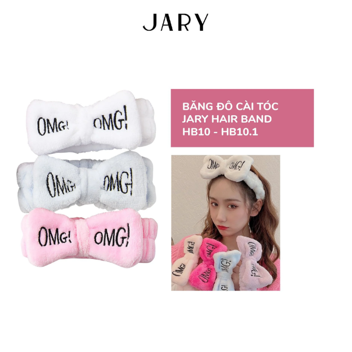 b87 - Jary - Băng Đô Cài Tóc, Jary Hair Band - HB10 - HB10.1 (Nơ, OMG!)