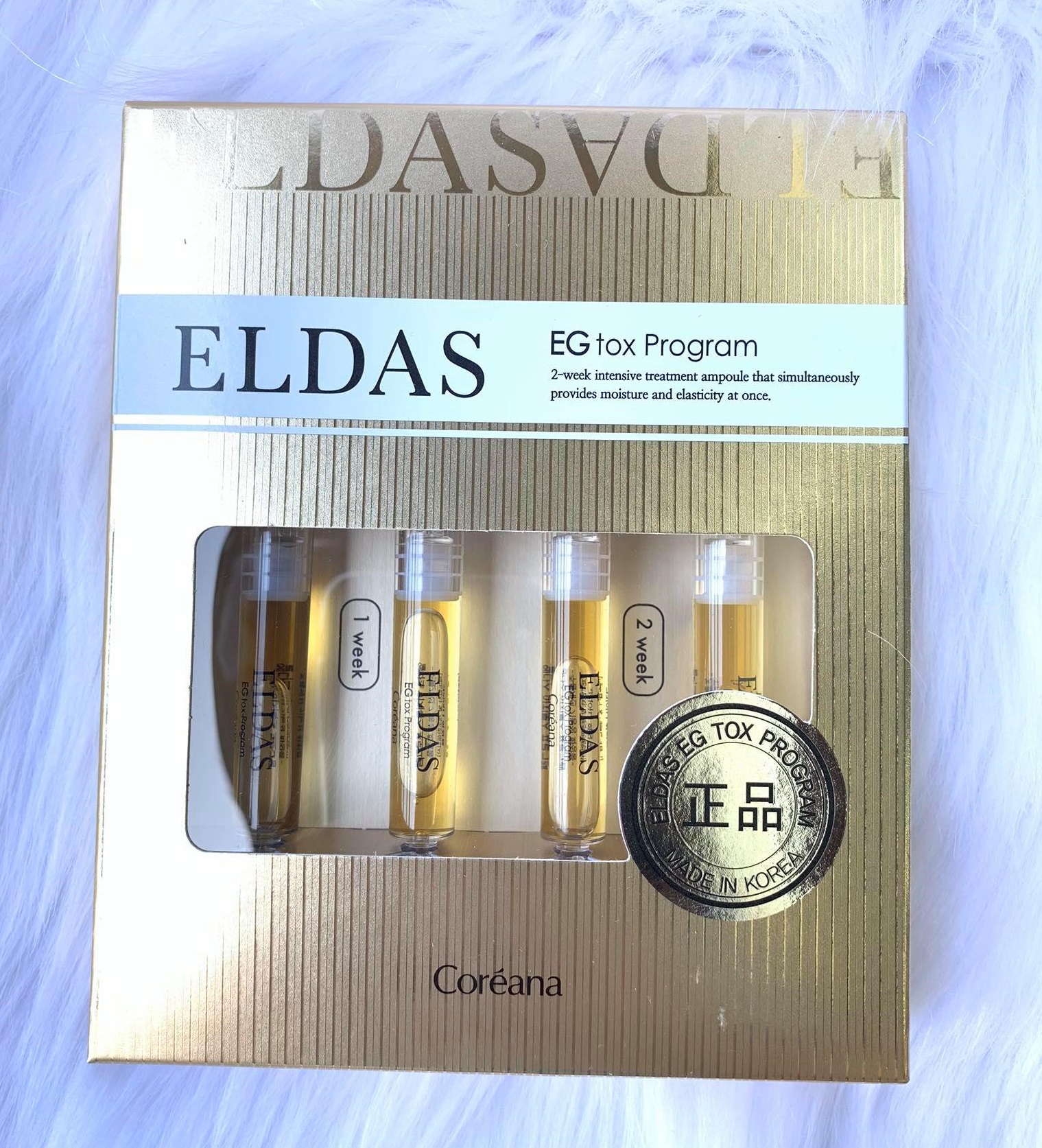 Serum Tế bào gốc Eldas EG Tox Program Coreana Hàn Quốc 30 ống x 2ml