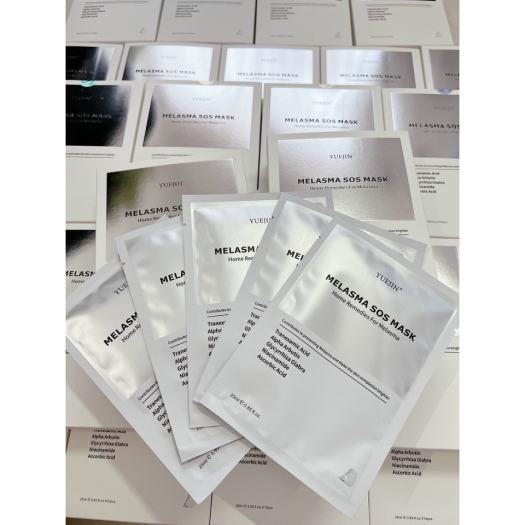 Lẻ 1 Miếng Mặt nạ dưỡng trắng da Yuejin Melasma SOS Mask, giúp da đàn hồi, căng bóng mịn màng