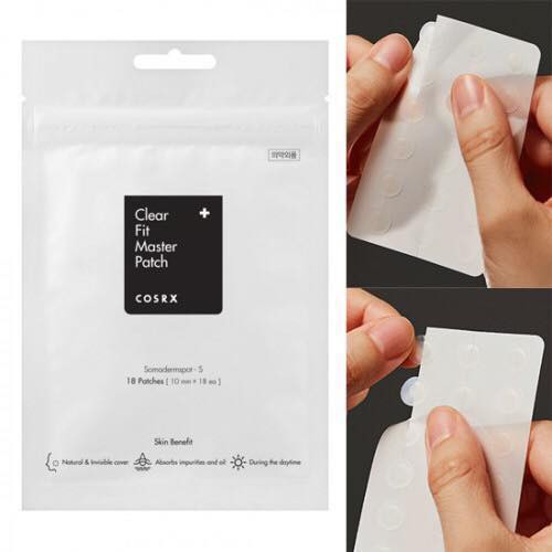Miếng dán mụn Cosrx Acne Pimple Master Patch 24 miếng (Màu đỏ) và Cosrx The Clear Pit Master Patch 18 miếng (Màu đen)