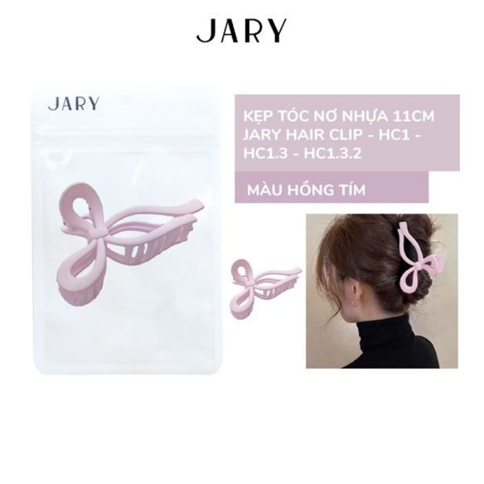 b40 - Jary - Kẹp Tóc Nơ Nhựa 11cm Jary Hair Clip - HC1 - HC1.3