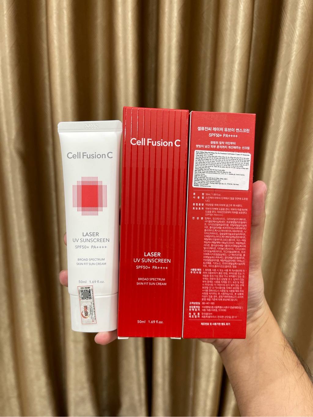 Kem Chống Nắng Cell Fusion C Suncream 100 SPF 50+ đủ màu 50ml